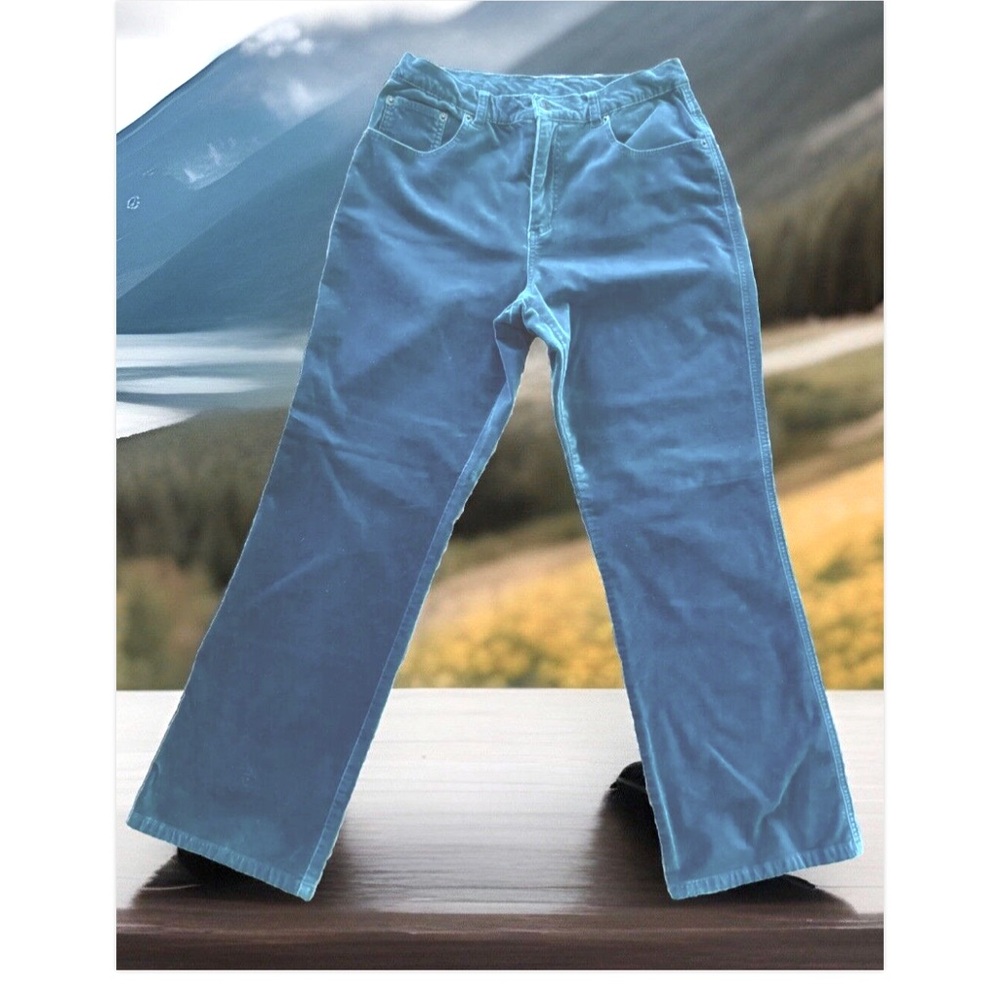 🌲DENIM & CO🌲 VELVET STRETCH STRAIGHT LEG JEANS EUC✅